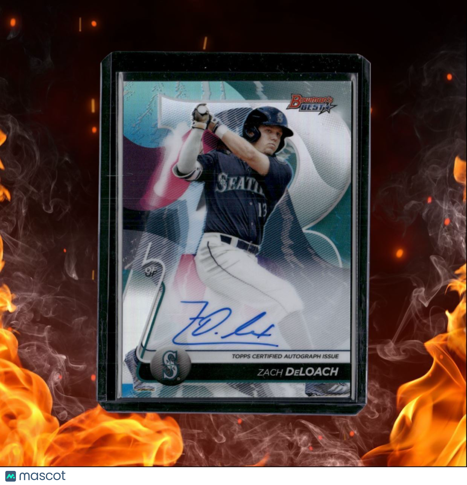 2020 Bowman's Best Zach DeLoach Best of 2020 Prospect Refractor Auto #CDA-ZD