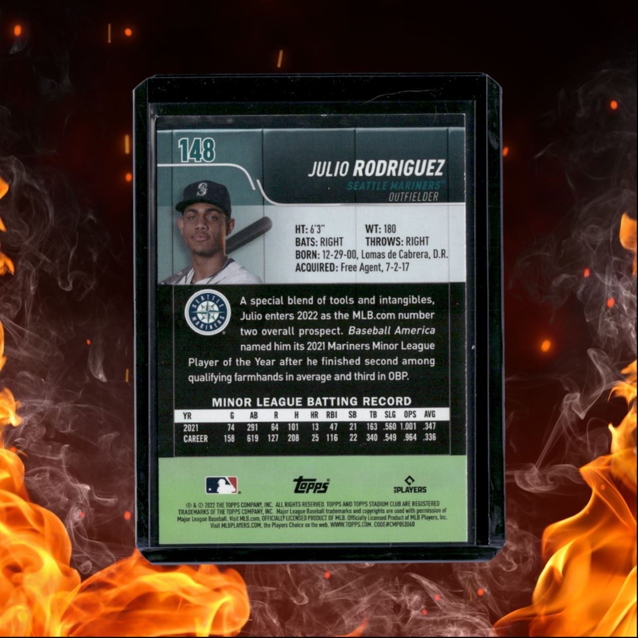 2022 Topps Stadium Club Julio Rodriguez Rookie #148