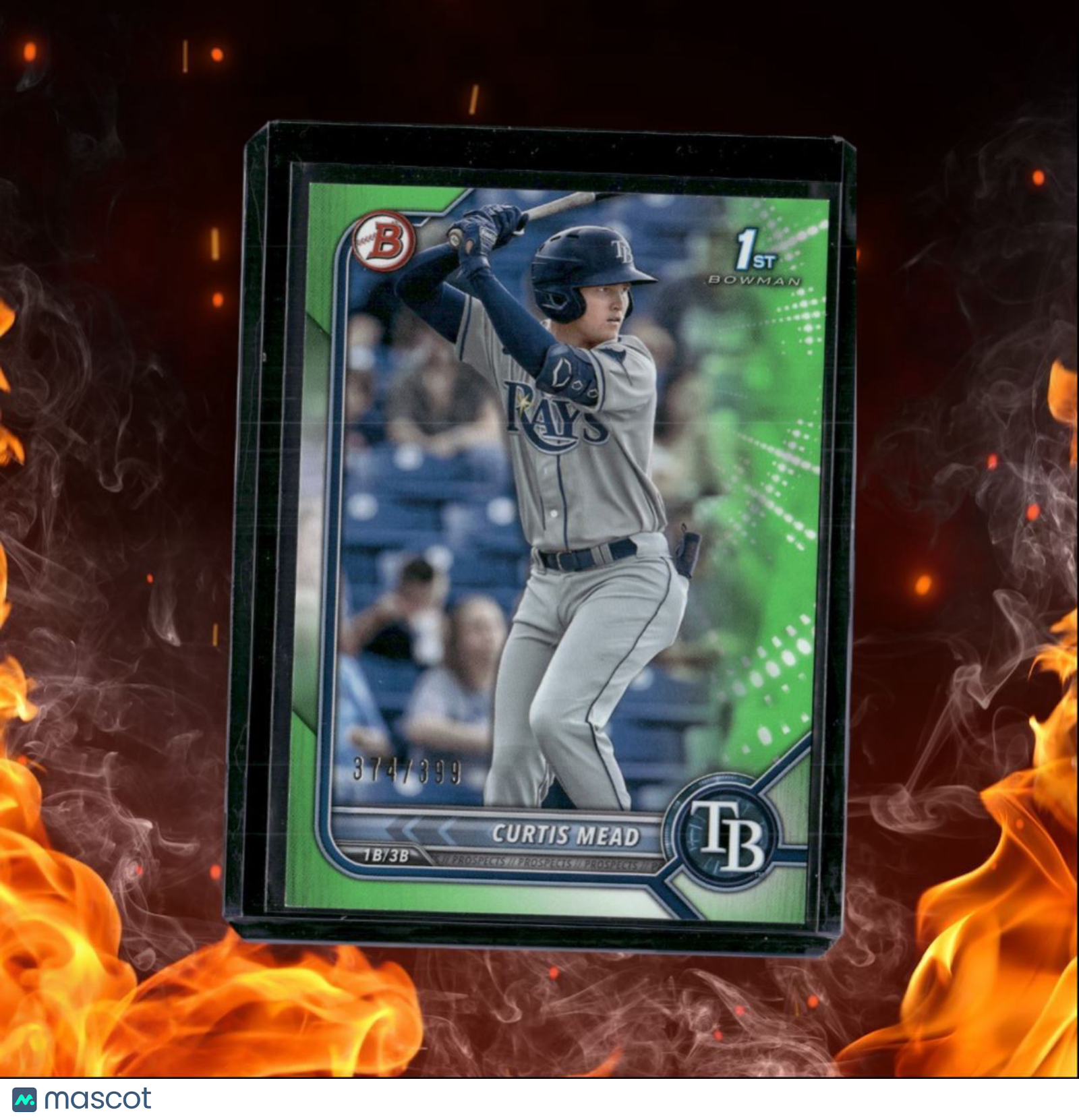 2022 Bowman Prospects Curtis Mead 1st Prospect Green 374/399 #BP-10