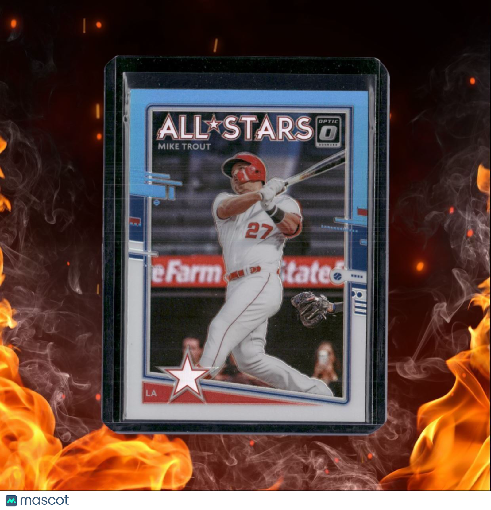 2020 Donruss Optic Mike Trout All-Stars Blue White Prizm #197