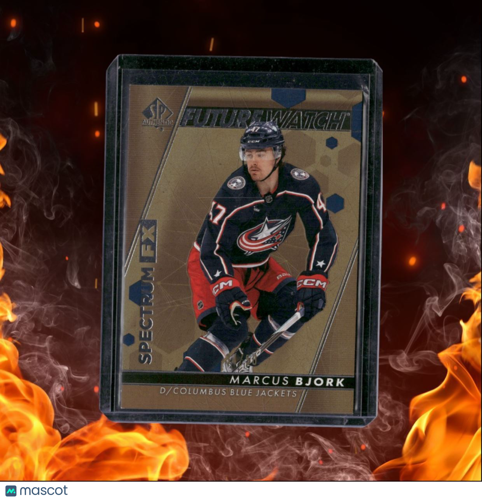 2022-23 SP Authentic Marcus Bjork Future Watch Spectrum FX Gold Rookie 24/50