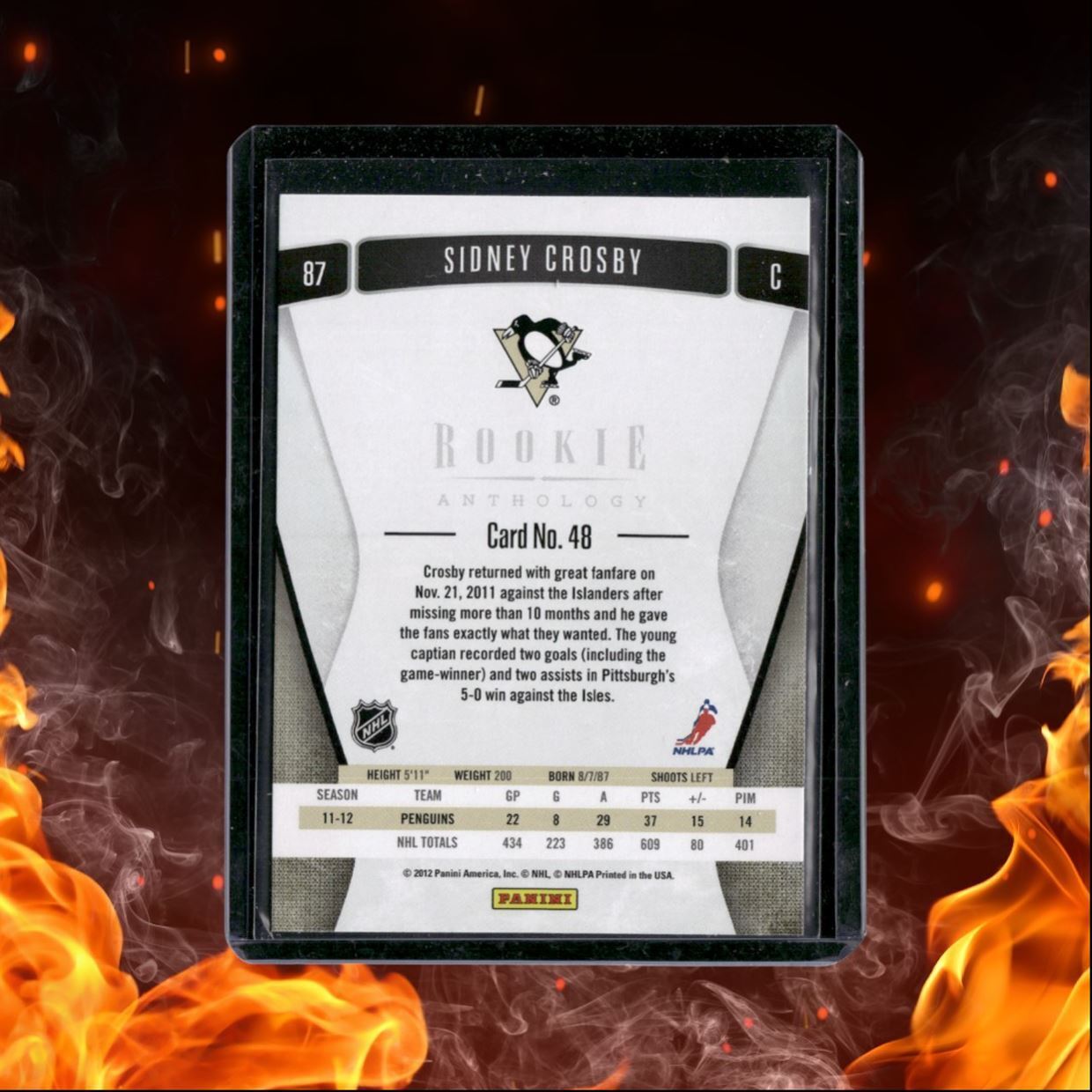 2012-13 Panini Rookie Anthology Sidney Crosby #87
