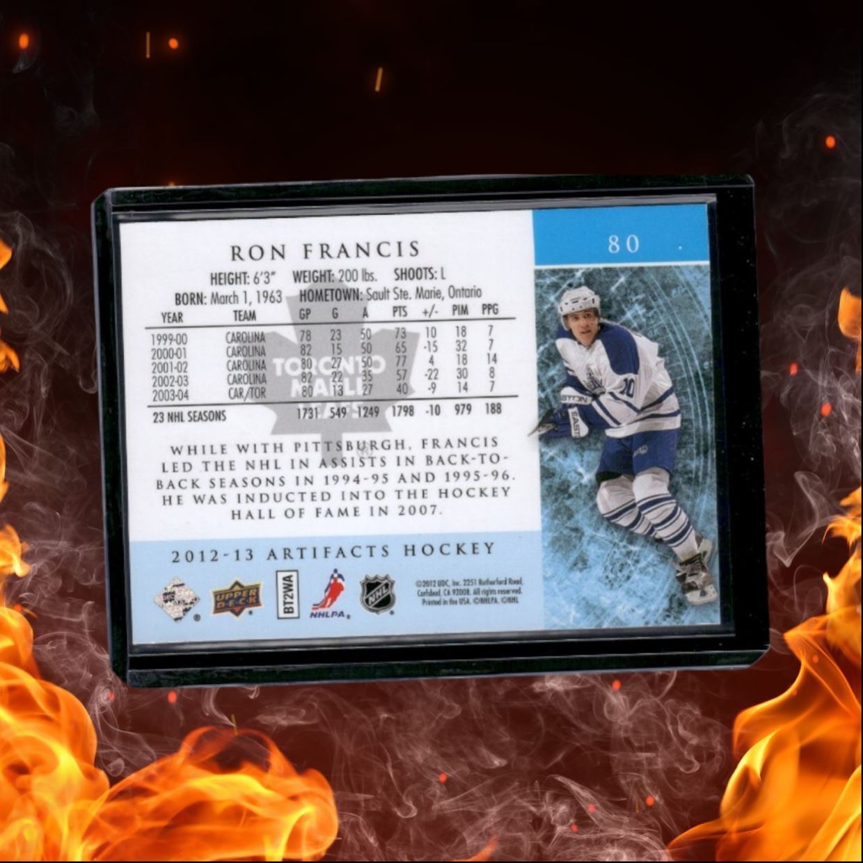 2012-13 Upper Deck Artifacts Ron Francis Gold Spectrum 04/25 #80