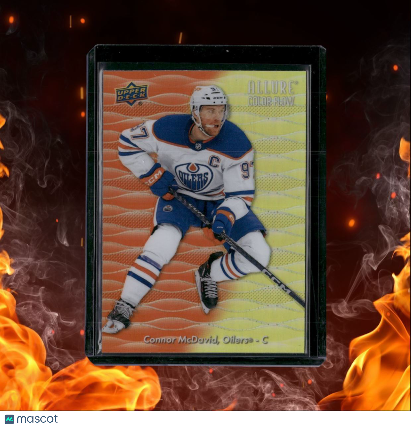 2023-24 Upper Deck Allure Connor McDavid Color Flow - Orange Yellow #CF-1