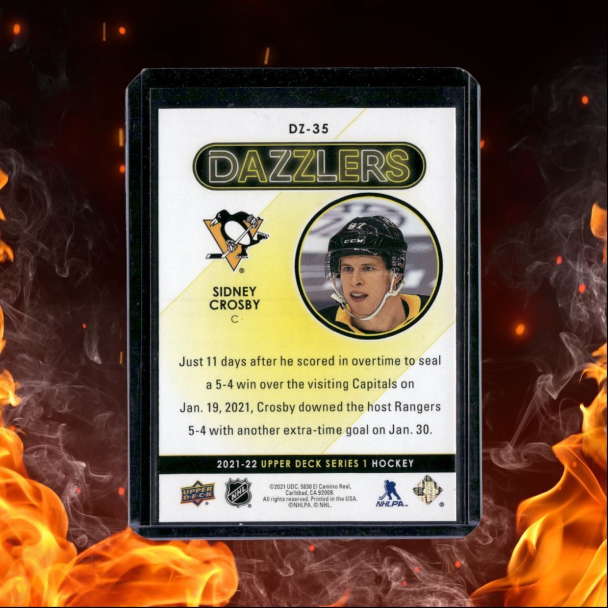 2021-22 Upper Deck Sidney Crosby Dazzlers Blue #DZ-35