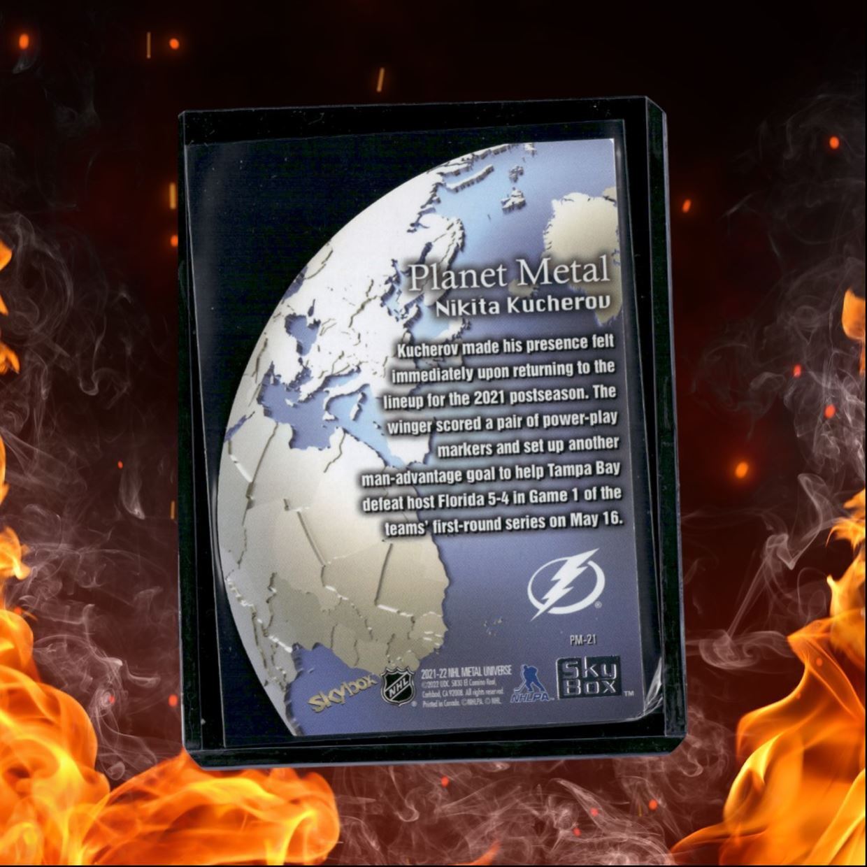 2022-23 Skybox Metal Universe Nikita Kucherov Planet Metal #PM-21