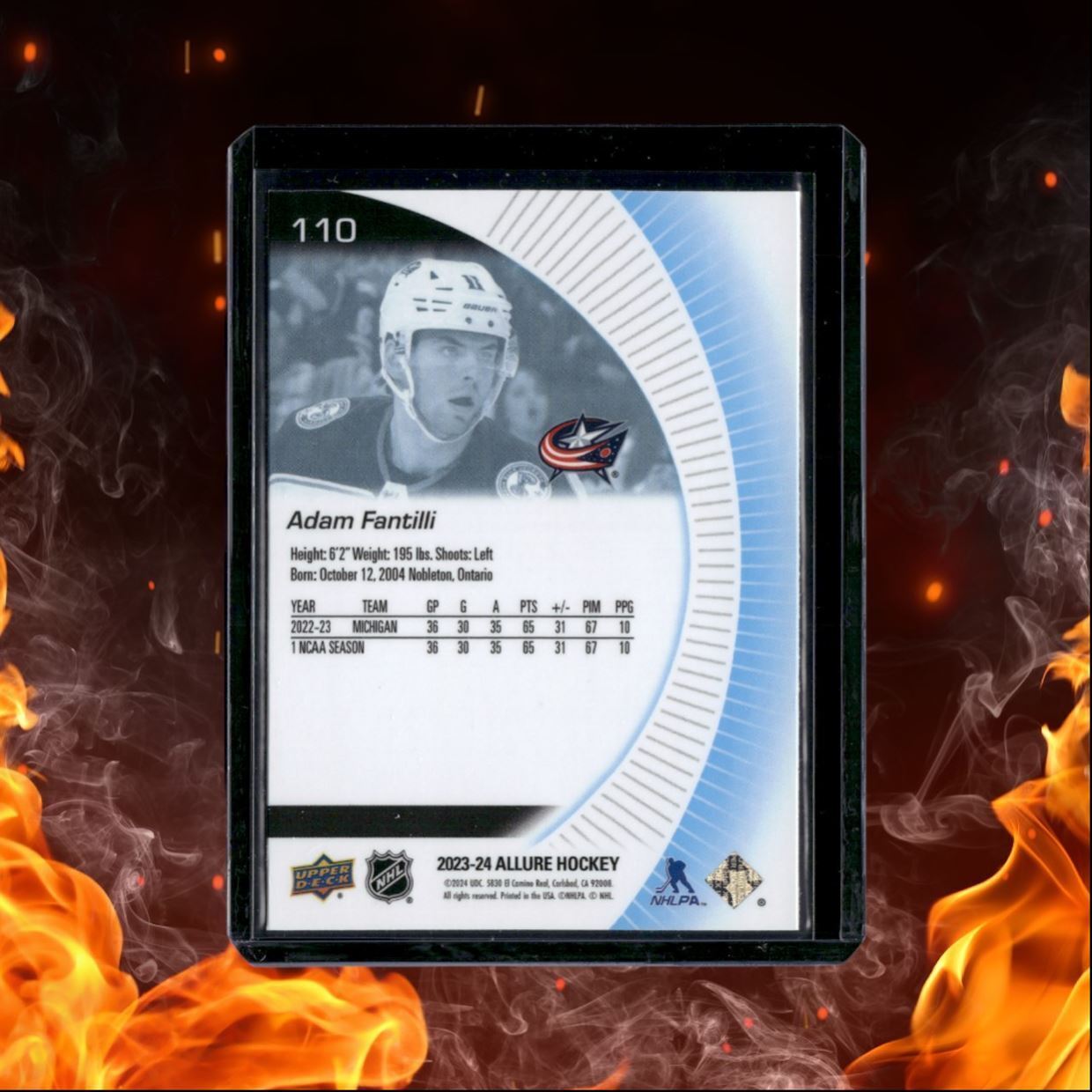 2023-24 Upper Deck Allure Adam Fantilli Rookie #110