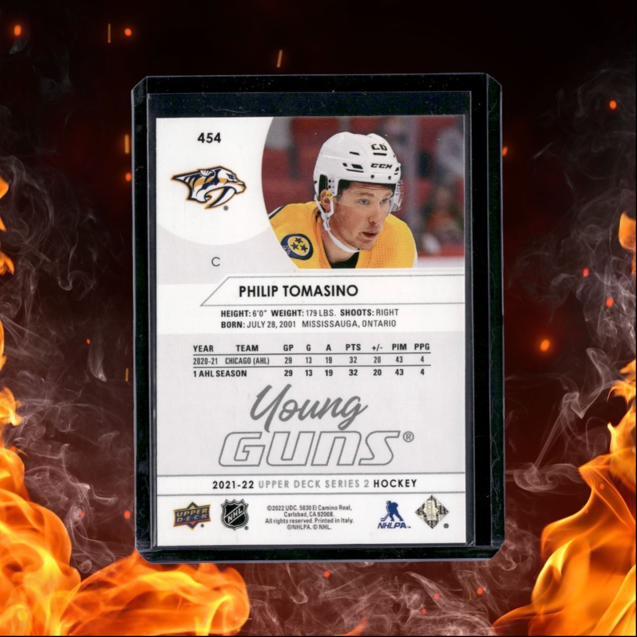2021-22 Upper Deck Philip Tomasino Young Guns Rookie #454