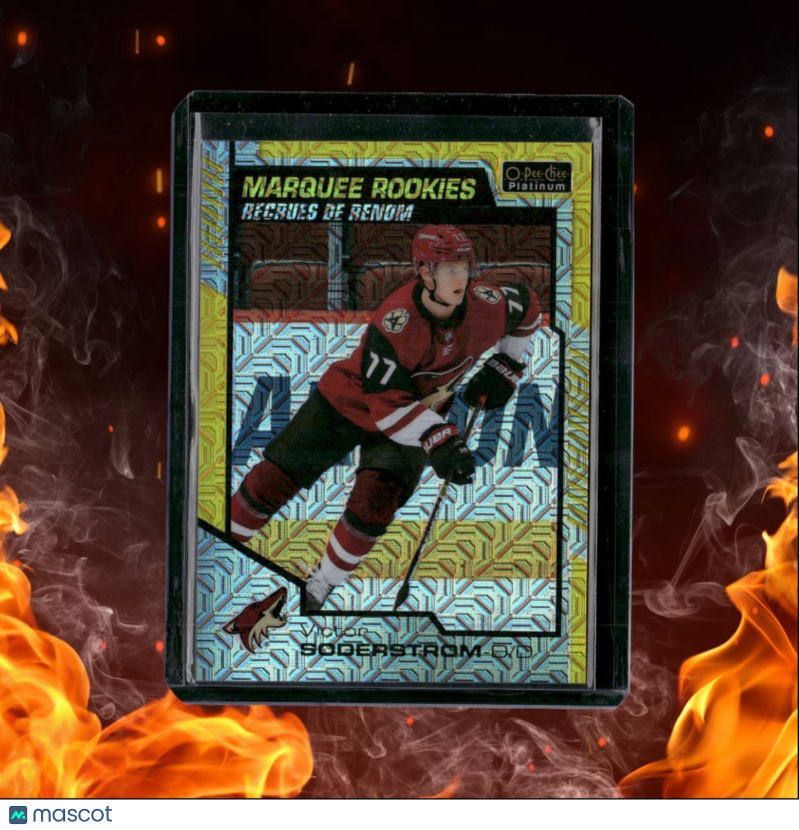 2020-21 O-Pee-Chee Platinum Victor Soderstrom Marquee Yellow Traxx Rookie