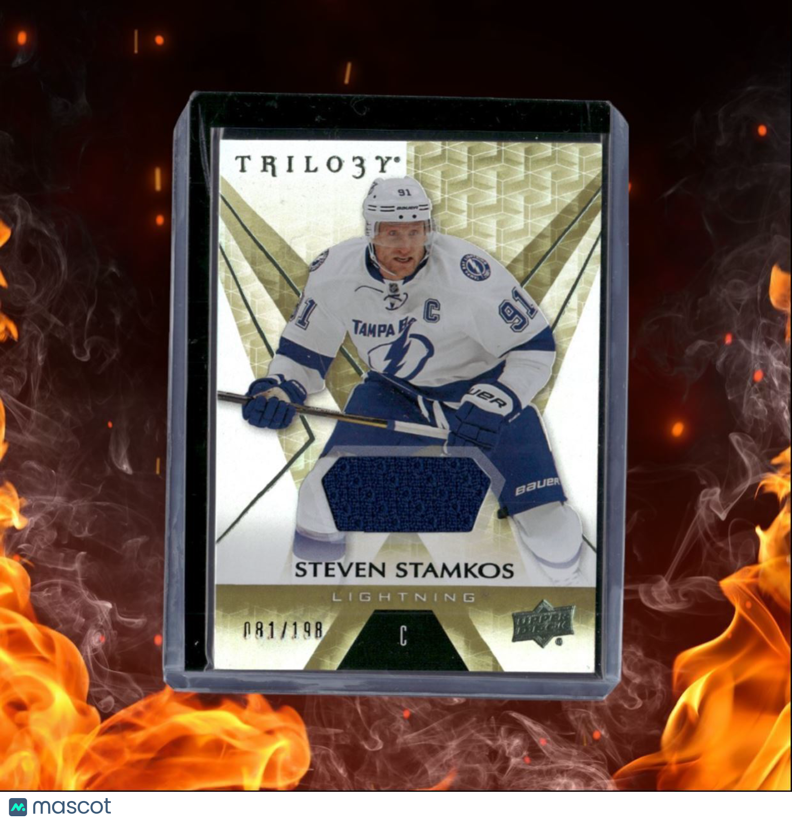2016-17 Upper Deck Trilogy Steven Stamkos Jersey Gold 081/198 #2