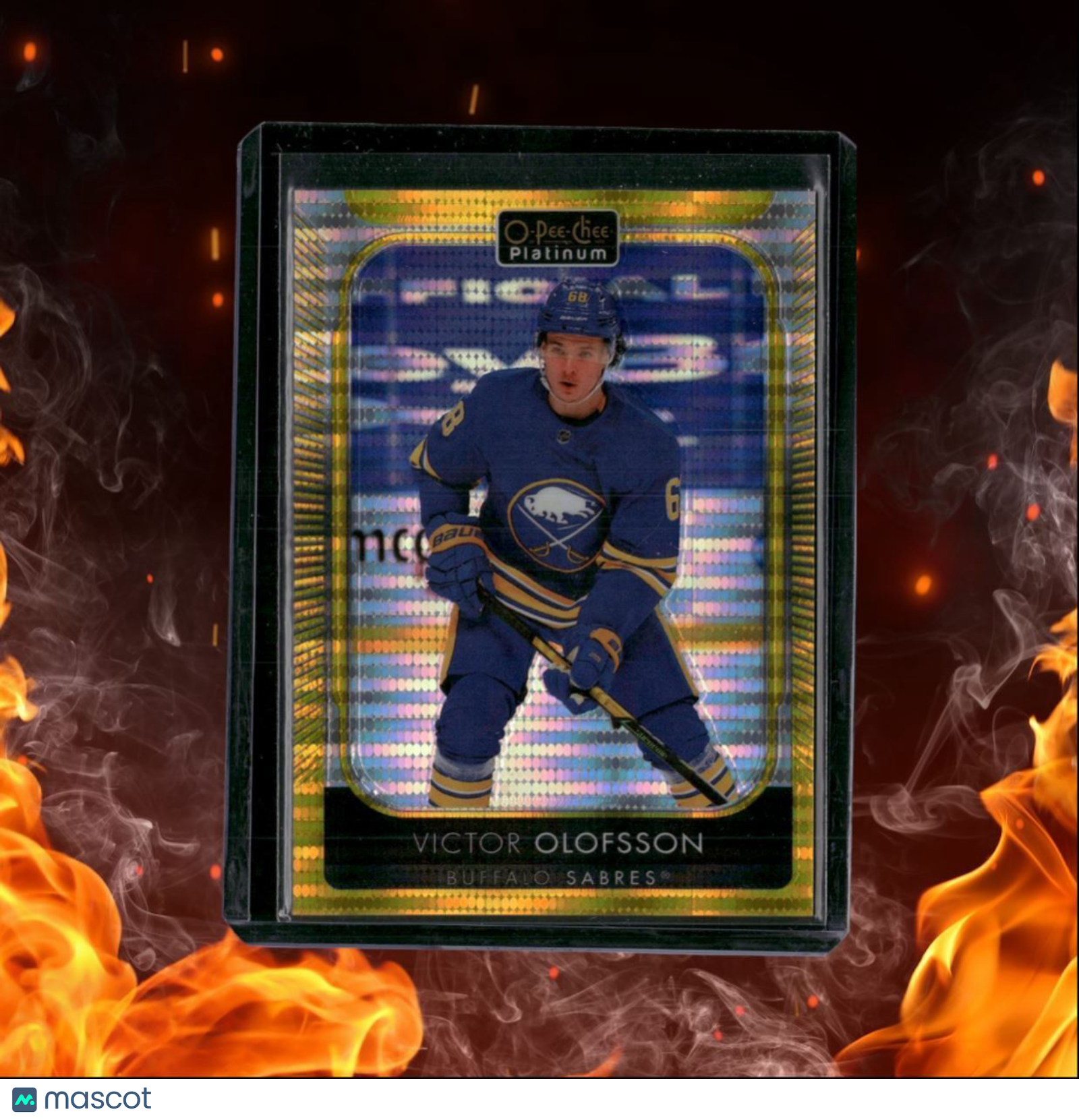 2021-22 O-Pee-Chee Platinum Victor Olofsson Seismic Gold 19/50 #118
