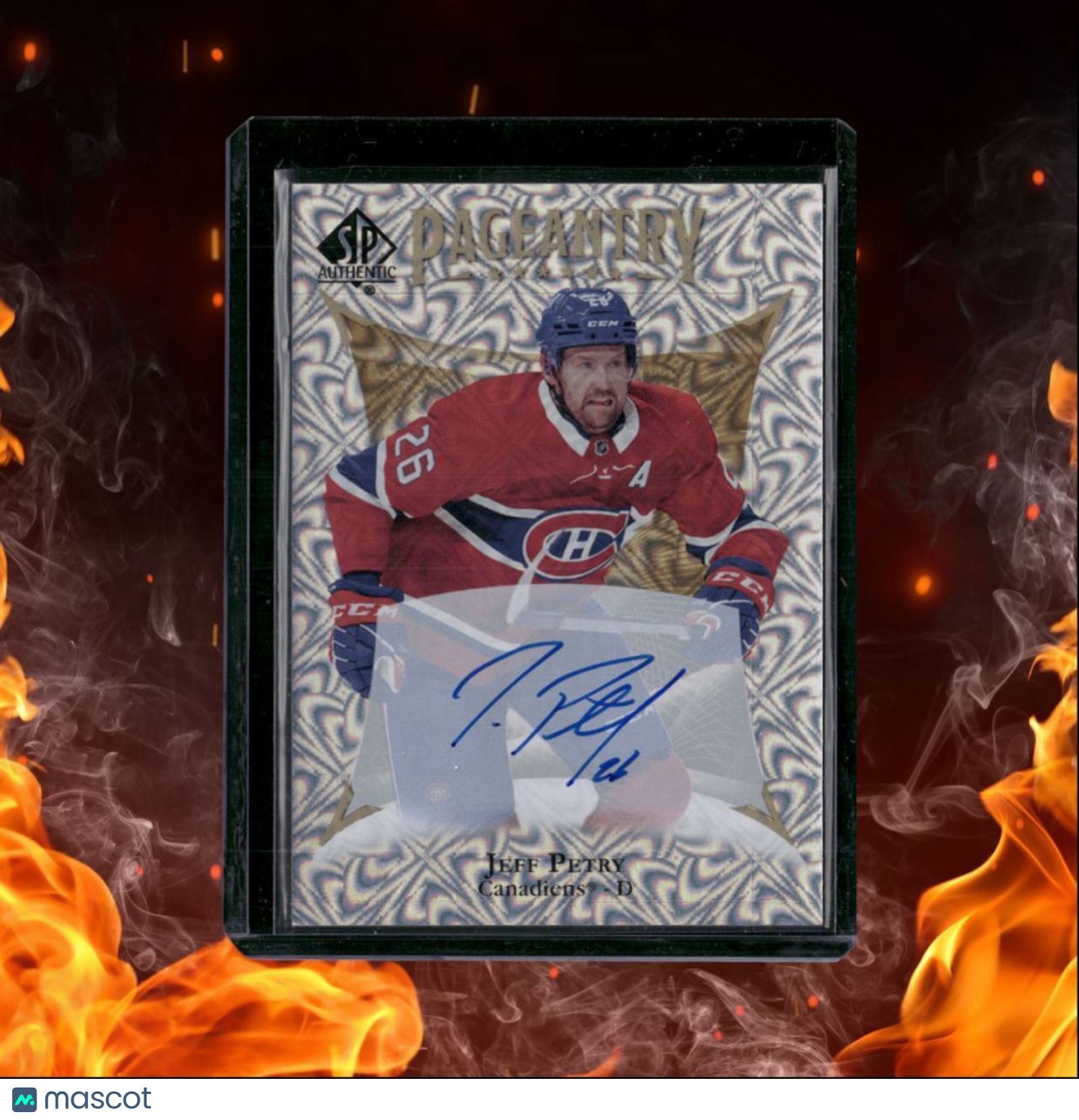 2021-22 SP Authentic Jeff Petry Pageantry Auto #P-39