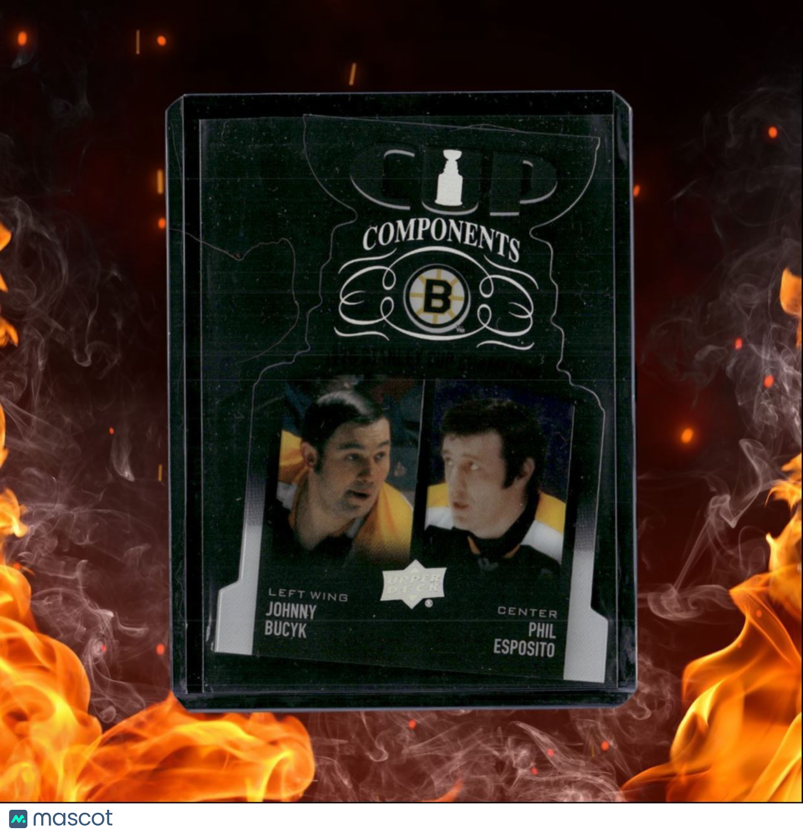 2019-20 Upper Deck Johnny Bucyk / Phil Esposito Cup Components Clear #CCP-BE