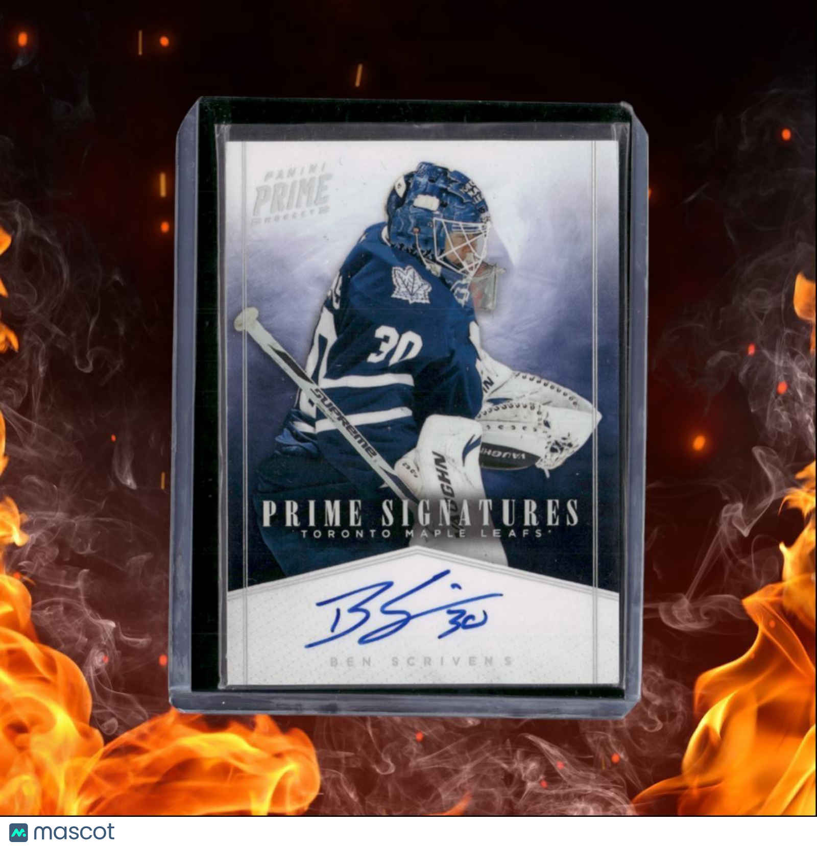 2011-12 Panini Prime Hockey Ben Scrivens Prime Signatures Spectrum Auto 14/25