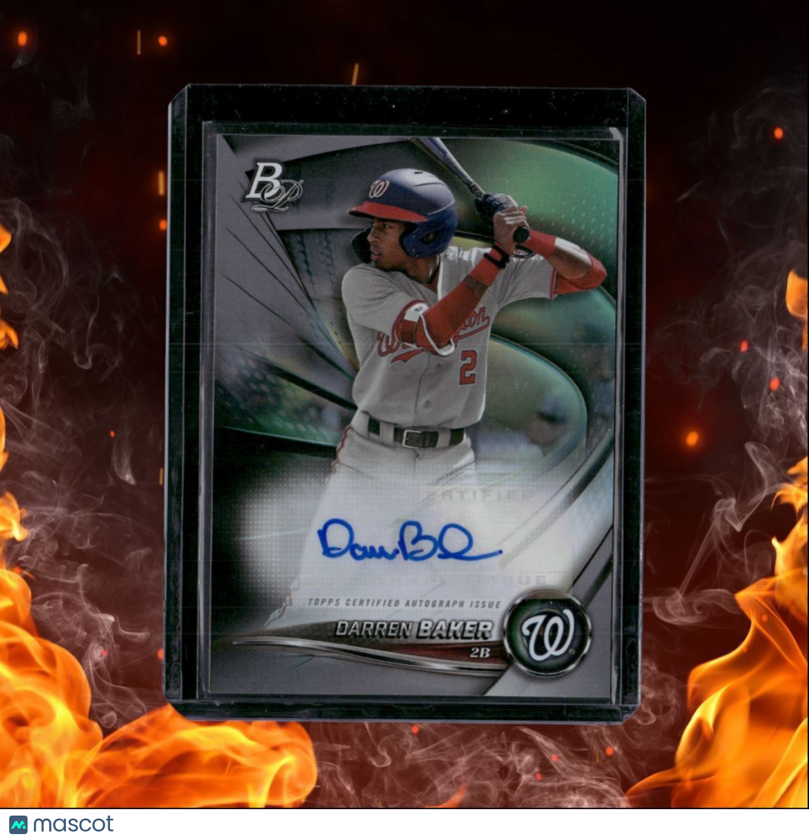 2022 Bowman Platinum Darren Baker Top Prospect Auto #TOP-62
