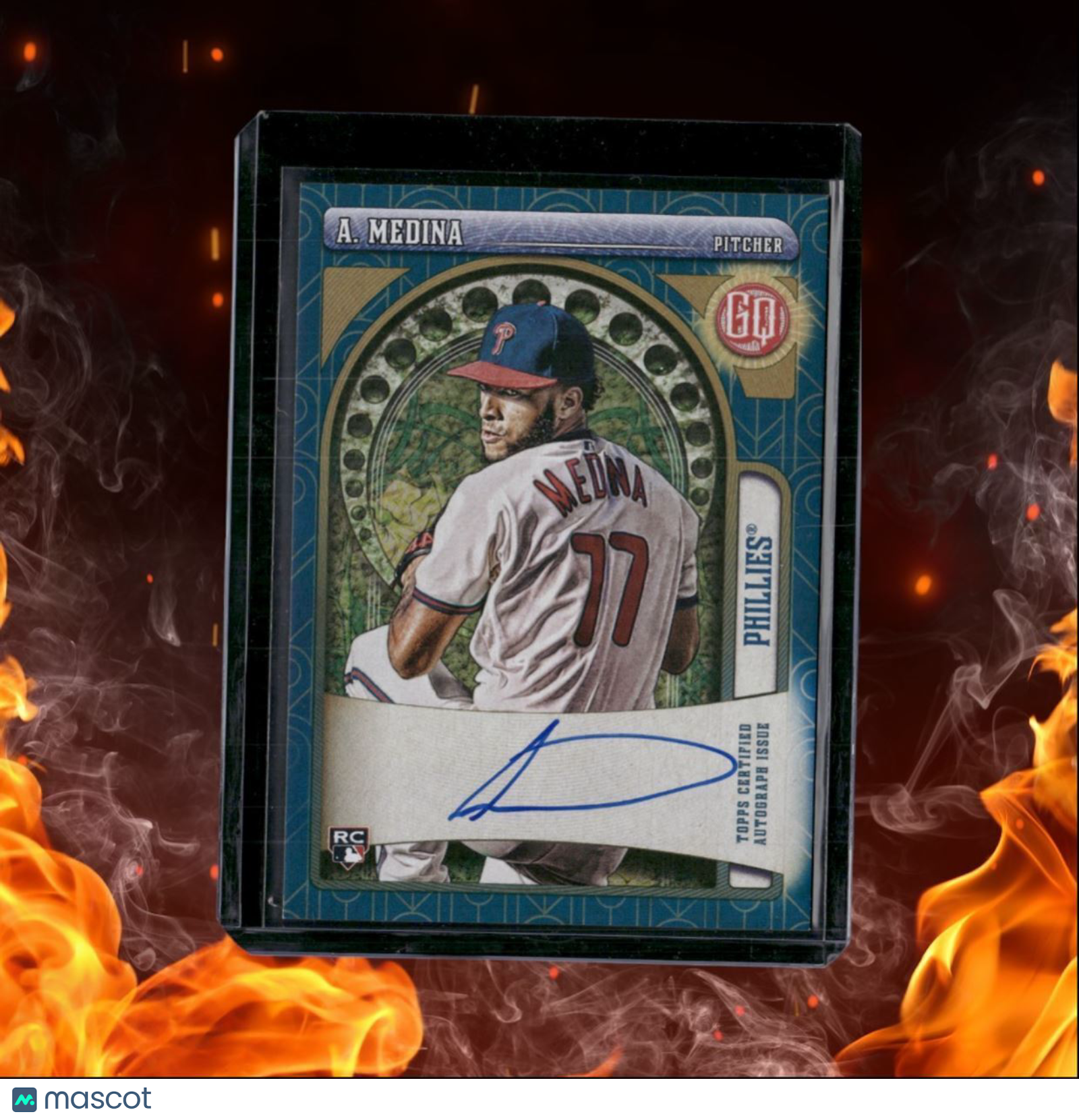 2021 Topps Gypsy Queen Adonis Medina Blue Rookie Auto 64/99 #GQA-AME