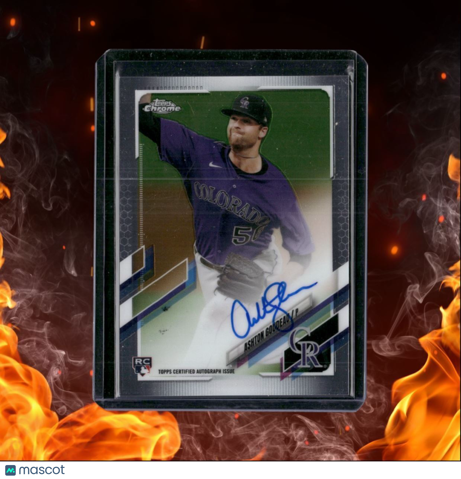 2021 Topps Chrome Ashton Goudeau Rookie Auto #RA-AGO