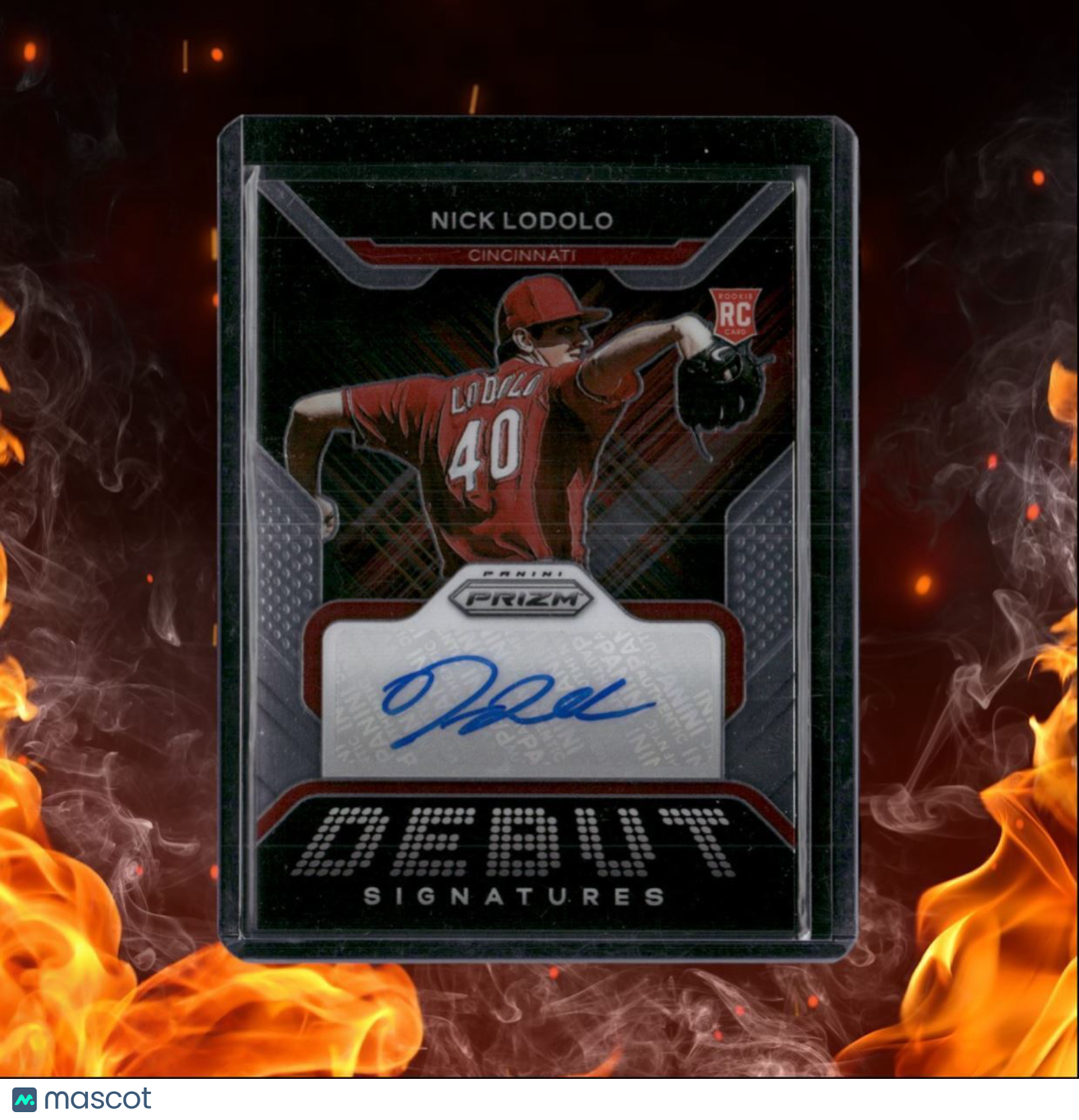 2022 Panini Prizm Nick Lodolo Debut Signatures Rookie Auto #DS-NL