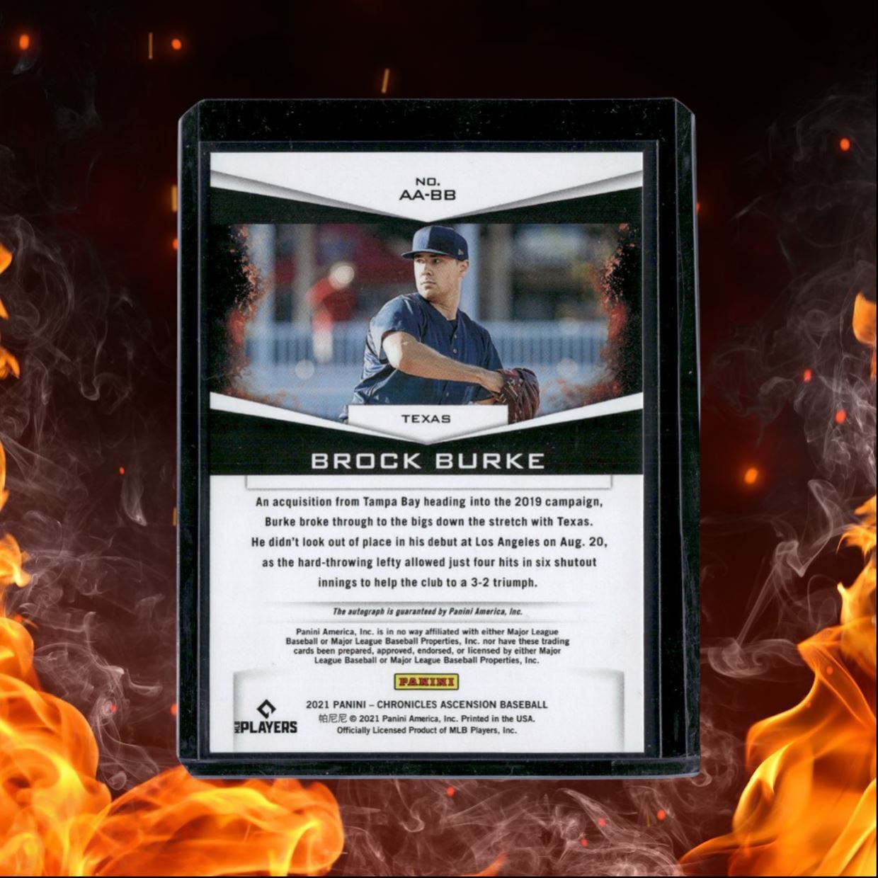 2021 Panini Chronicles Brock Burke Ascension Auto #AA-BB