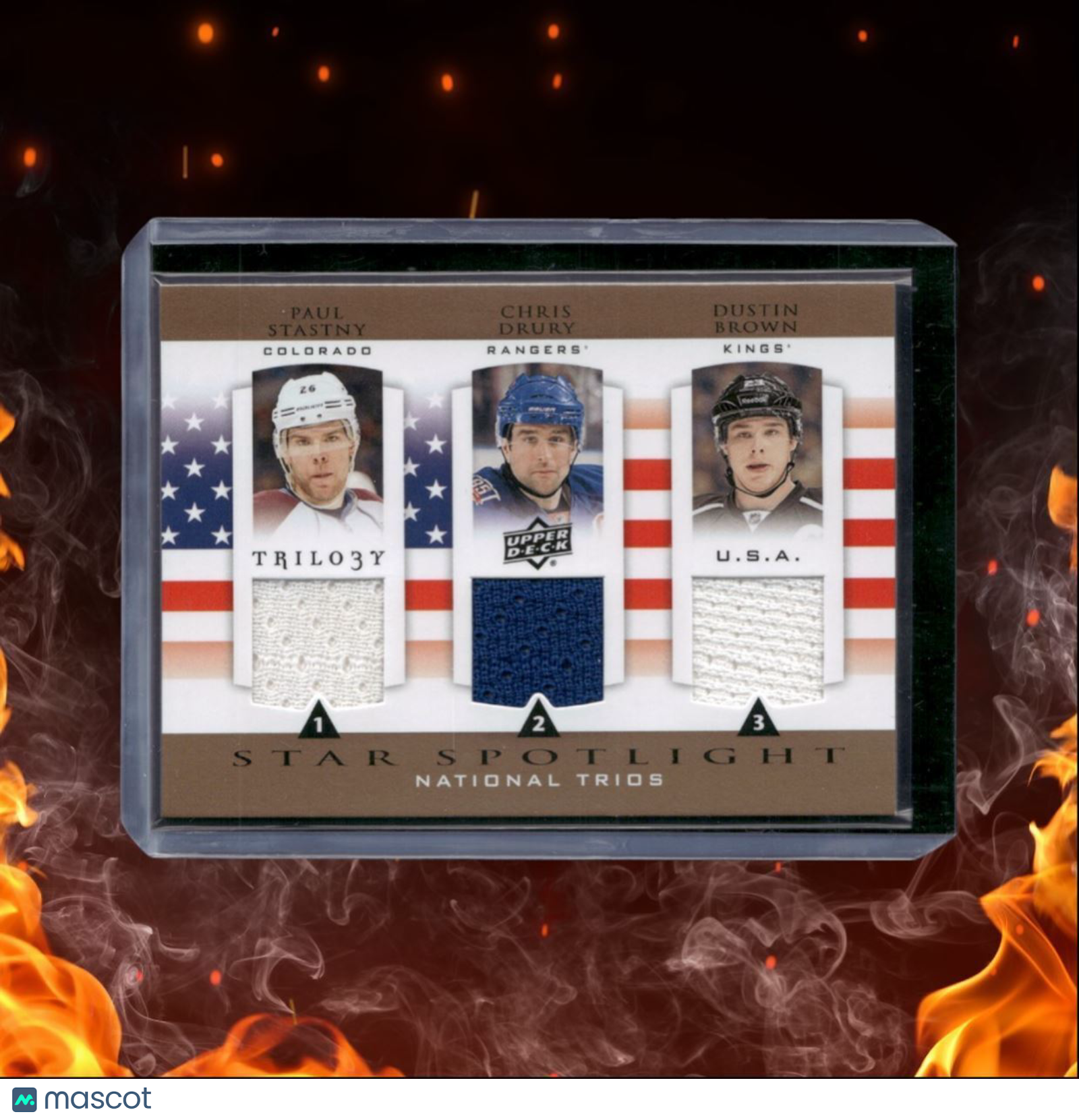 2013-14 Upper Deck Trilogy Paul Stastny / Chris Drury / Dustin Brown Star