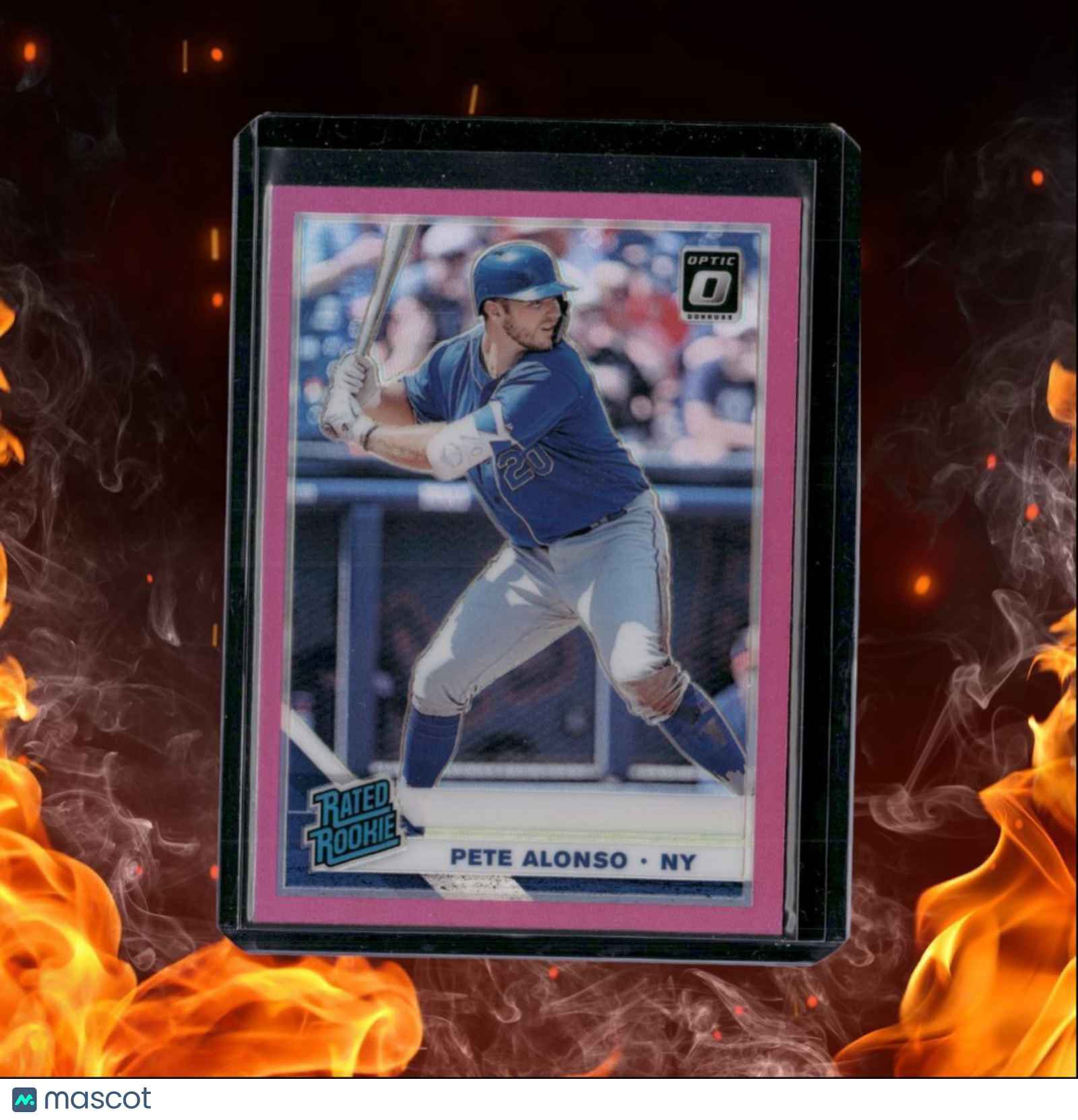 2019 Panini Donruss Optic Pete Alonso Pink Holo Prizm Rookie #82