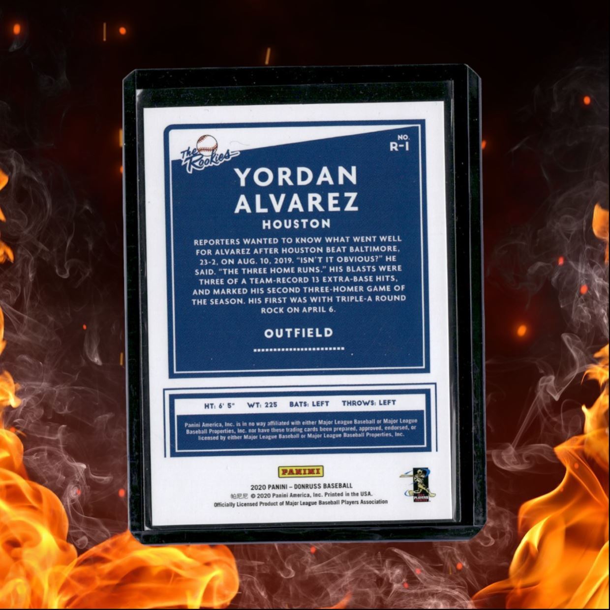 2020 Panini Donruss Yordan Alvarez Silver Rookie 080/349 #45