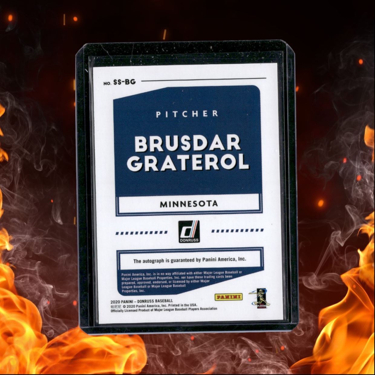 2020 Panini Donruss Brusdar Graterol Signature Series Auto #SS-BG