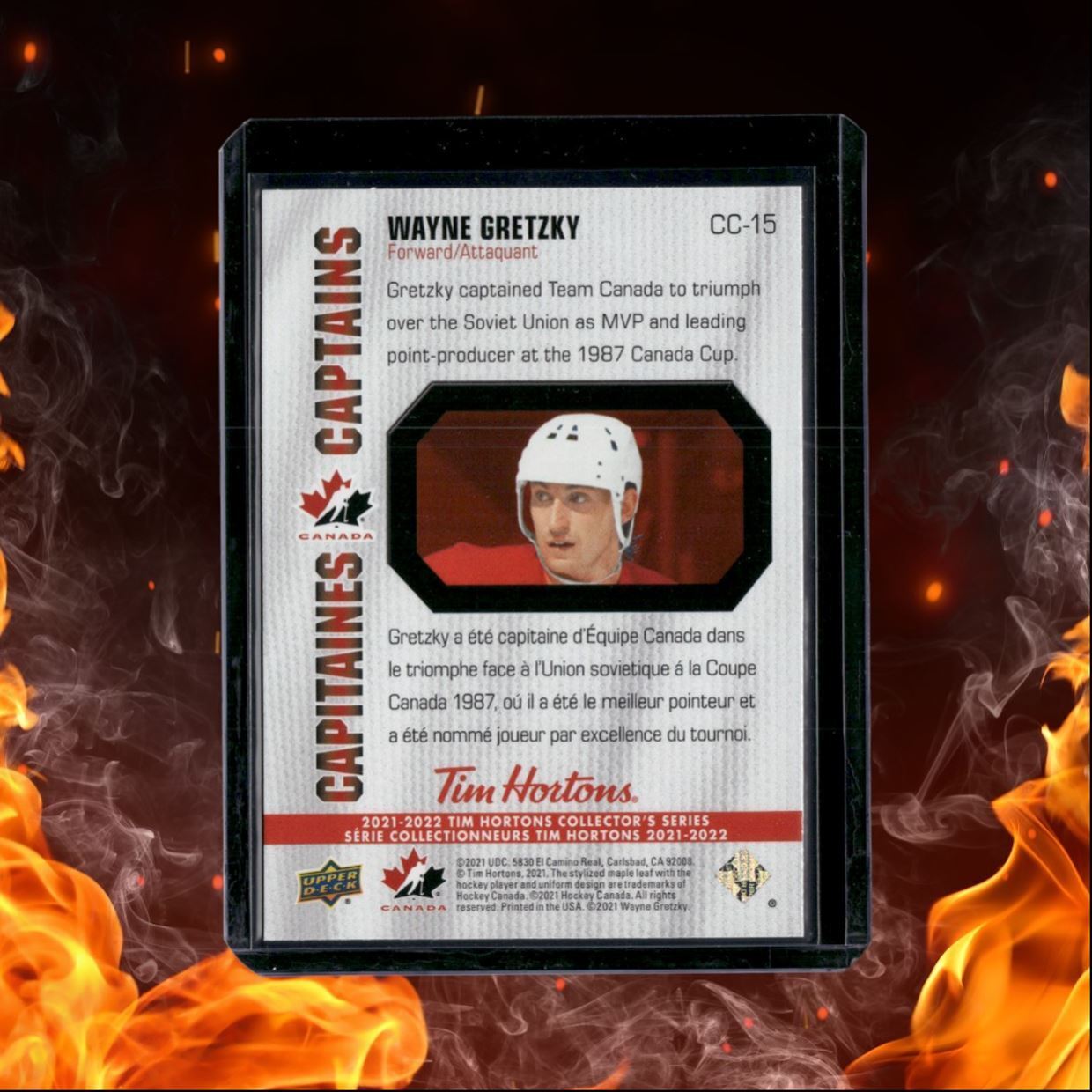 2021-22 Upper Deck Tim Hortons Wayne Gretzky Canada's Captains #CC-15
