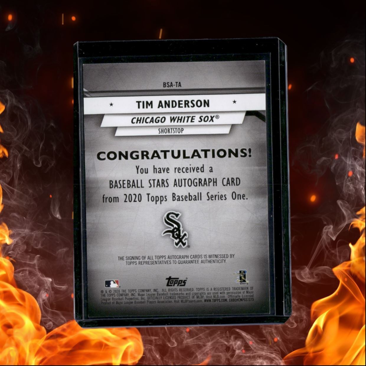 2020 Topps Tim Anderson Baseball Stars Auto #BSA-TA