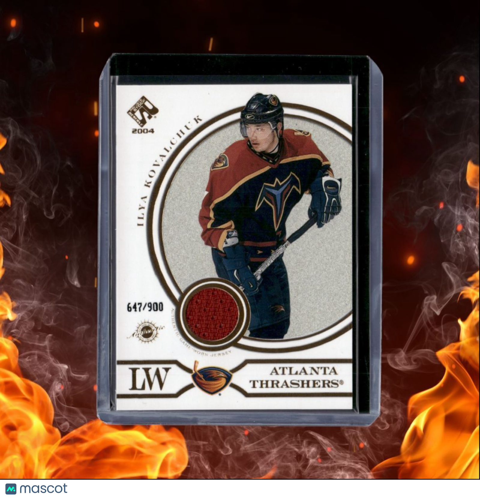 2003-04 Pacific Private Stock Reserve Ilya Kovalchuk Game-Worn Jersey 647/900