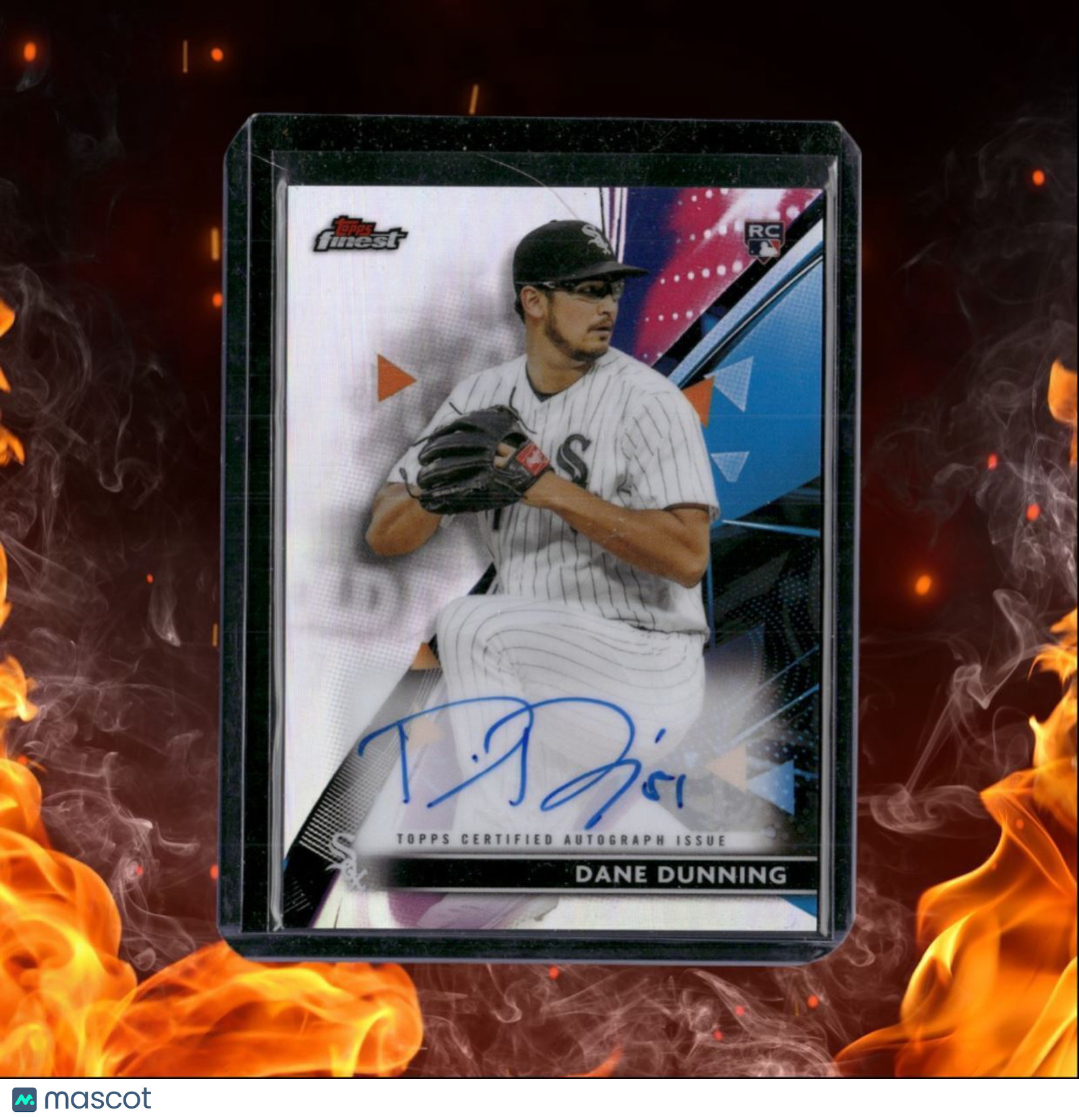 2021 Topps Finest Dane Dunning Rookie Auto #38