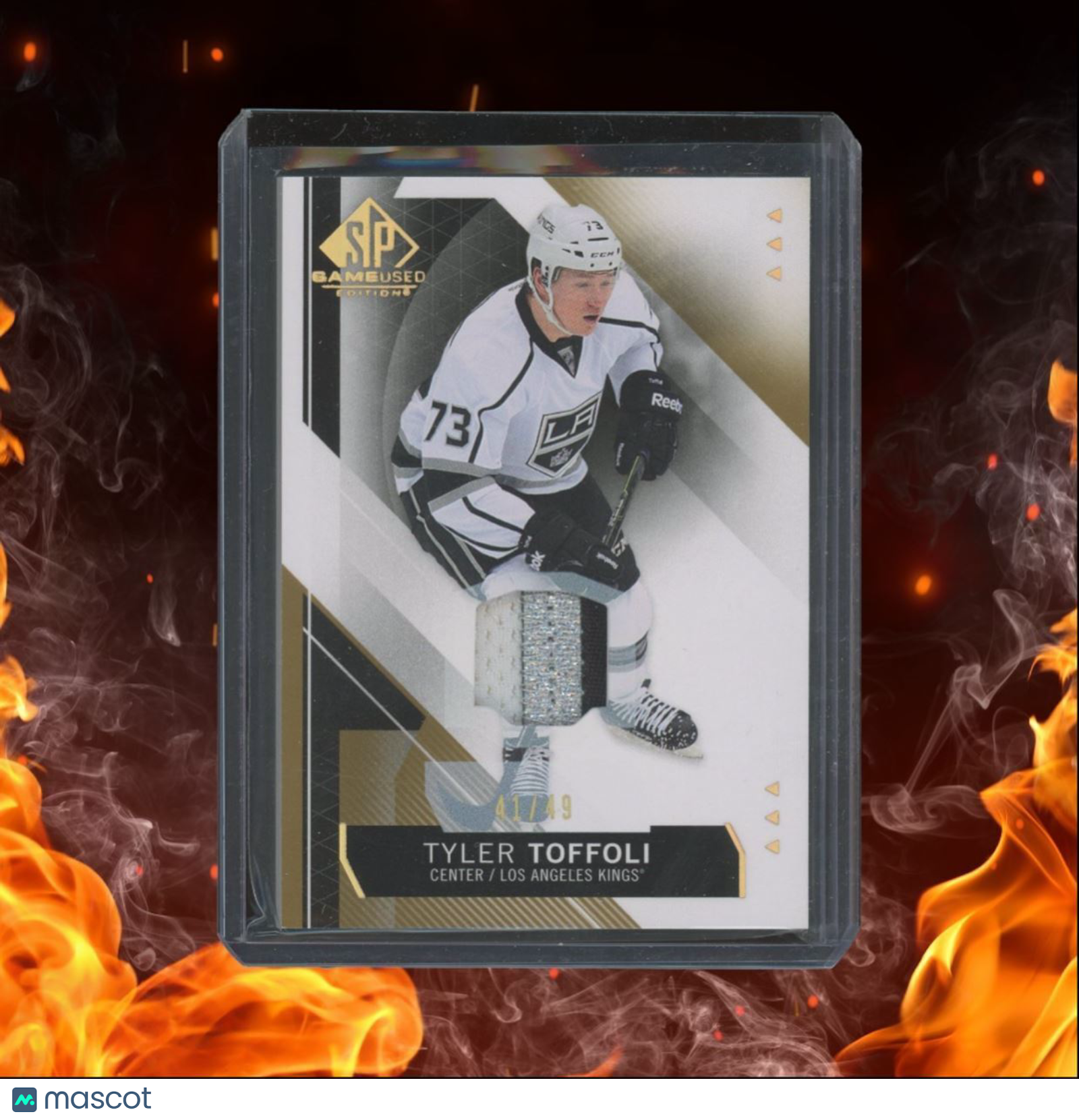 2015-16 SP Game Used Tyler Toffoli Jersey Gold 3 Color Auto 41/49 #20