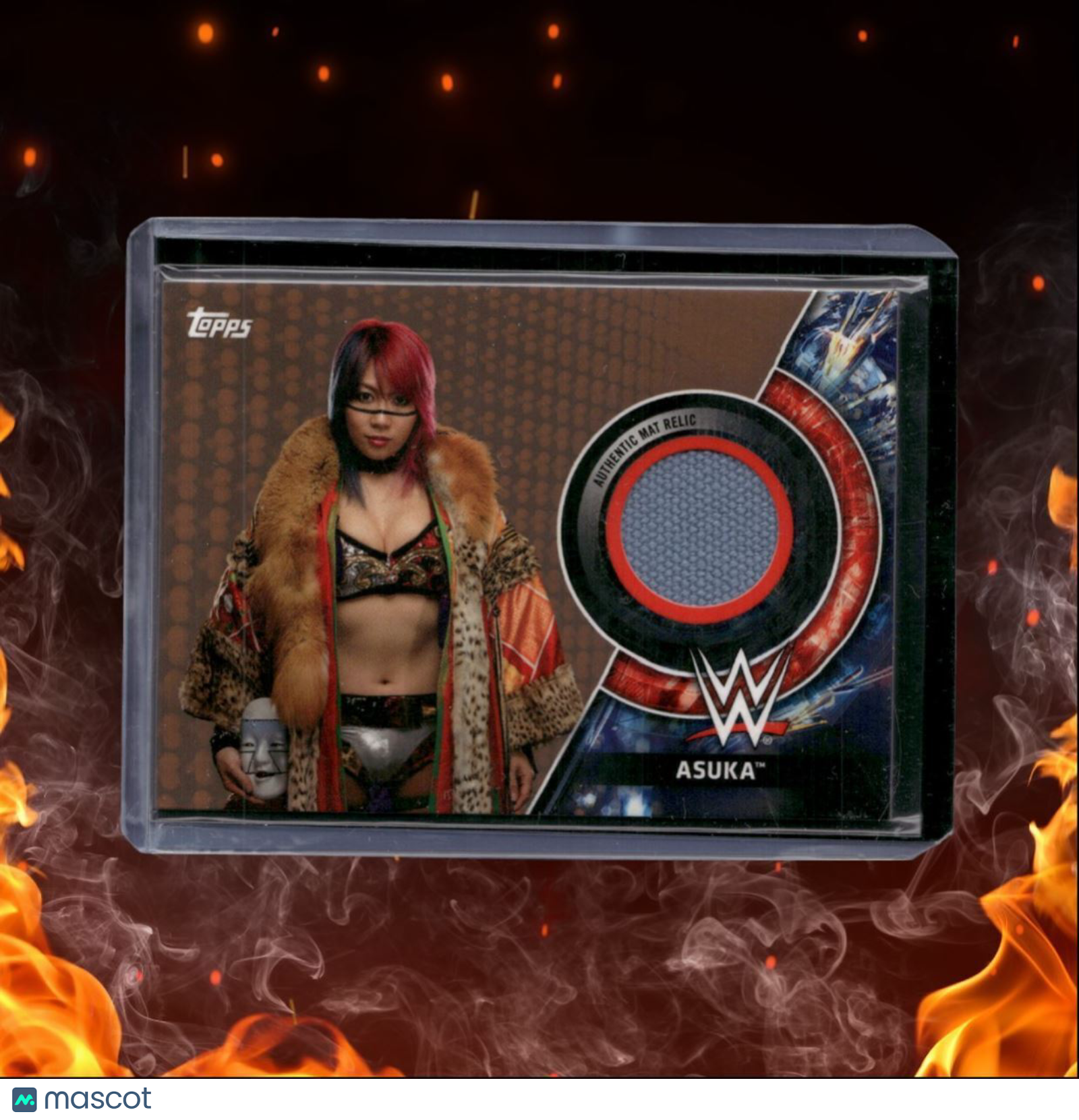 2018 Topps Asuka Event-Used Canvas Mat Relic Survivor Series 2017 22/75 #MR-AK