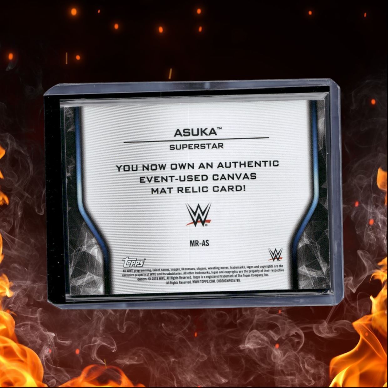 2019 Topps Asuka Event-Used Canvas Mat Relic Survivor Series #MR-AS