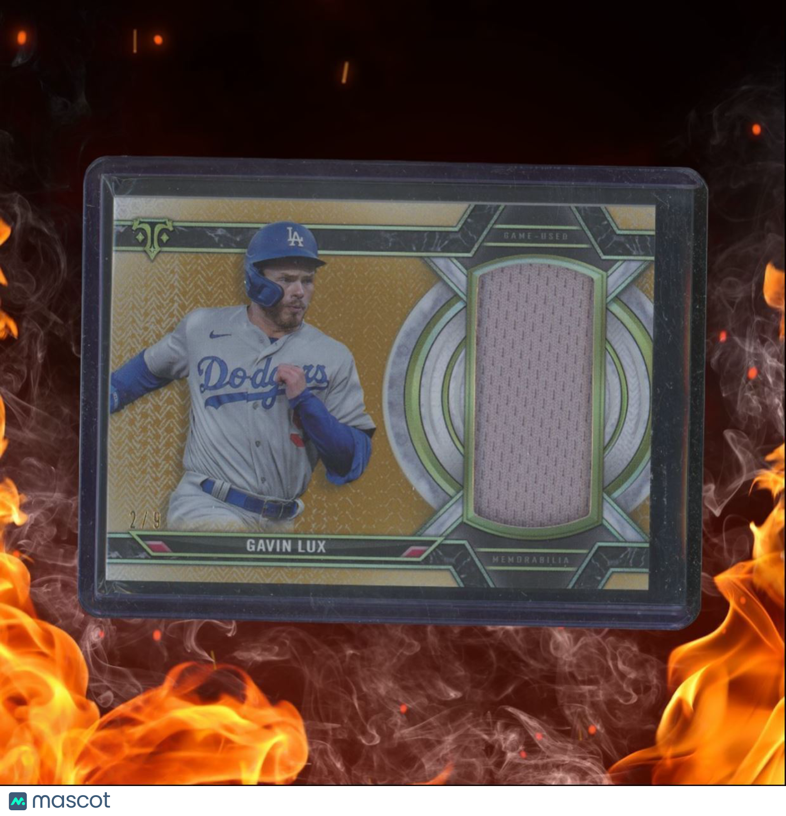 2021 Topps Triple Threads Gavin Lux Single Jumbo Jersey Relic Gold 2/9 #SJR-GL