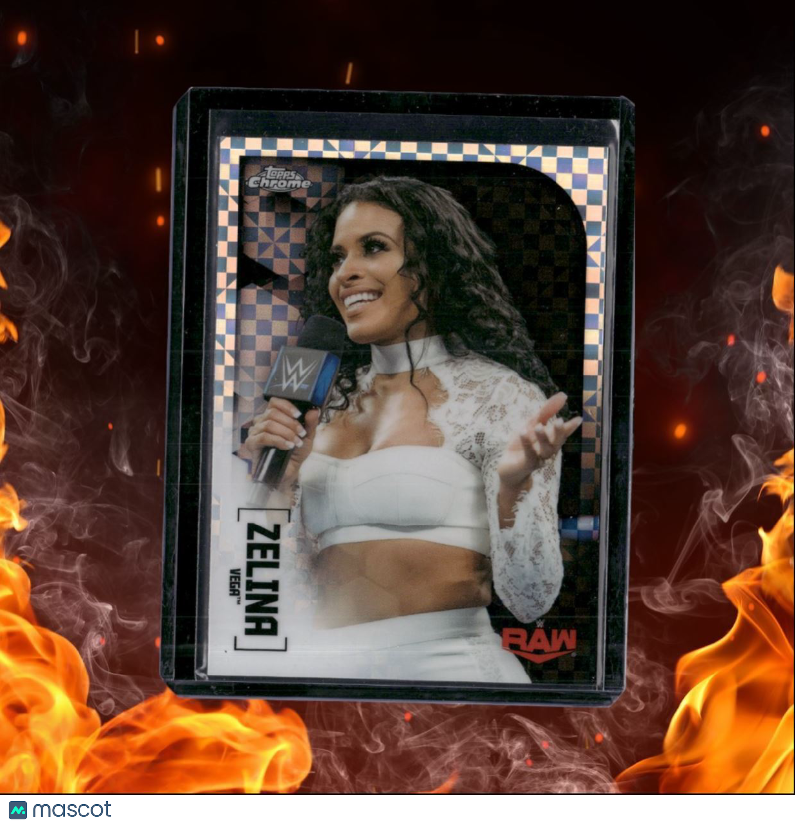 2020 Topps Chrome WWE Zelina Vega XFractor Raw #68