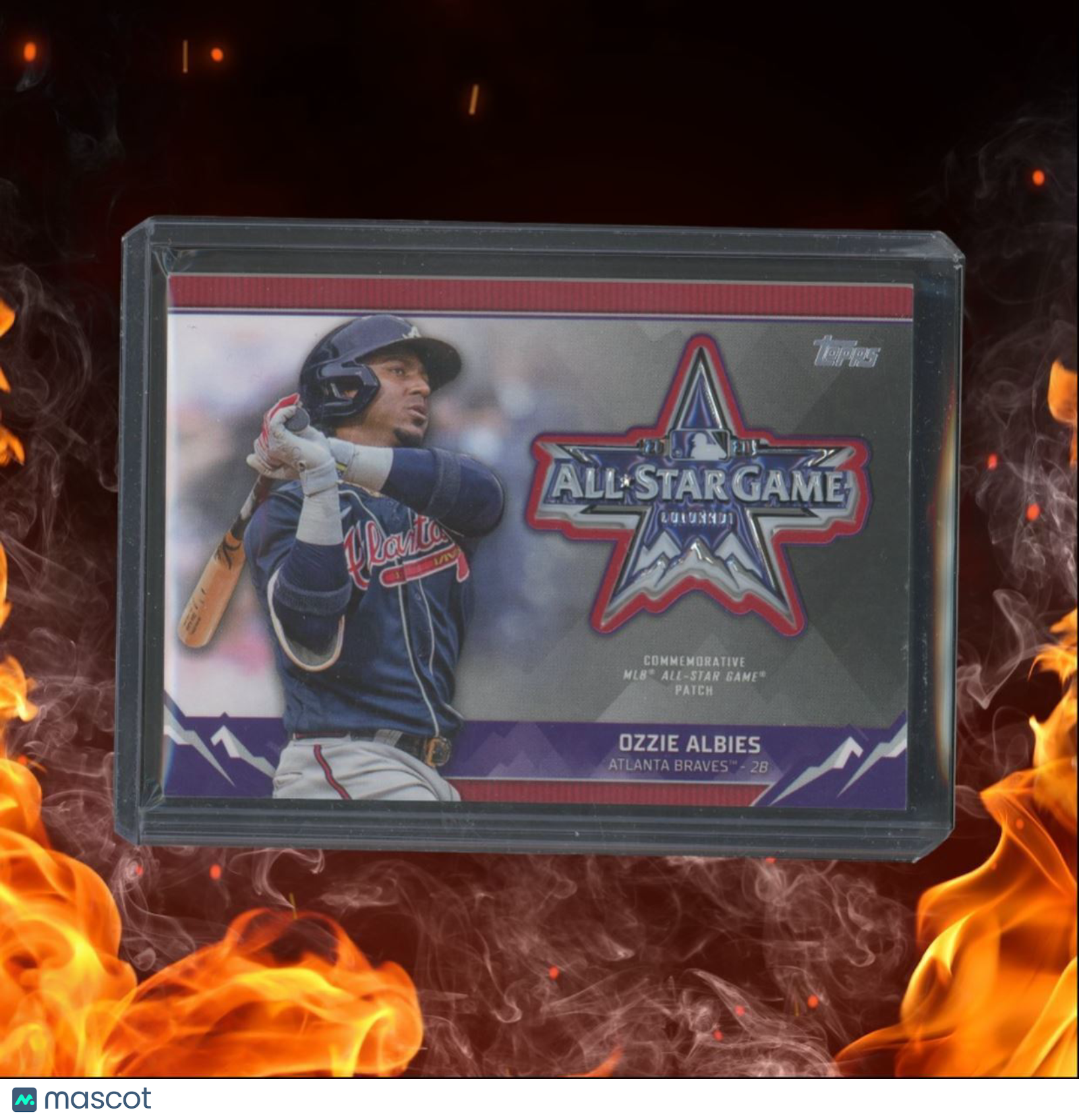 2021 Topps Update Ozzie Albies 2021 MLB All-Star Game Sleeve Patch Relic