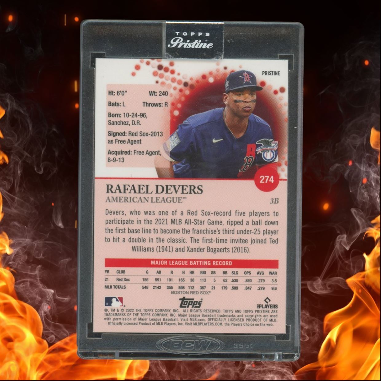 2022 Topps Pristine Rafael Devers Pristine Refractor #274