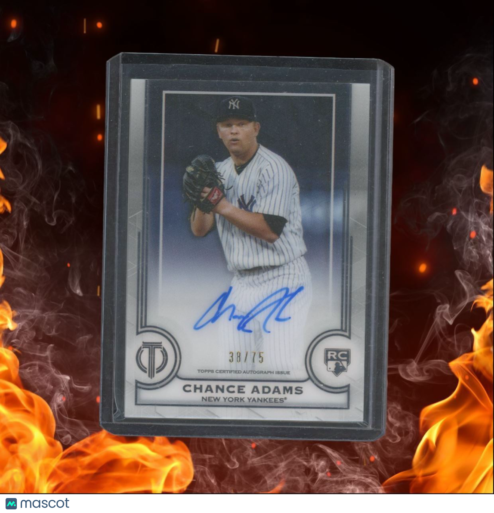 2019 Topps Tribute Chance Adams Rookie Auto 38/75 #LA-CA