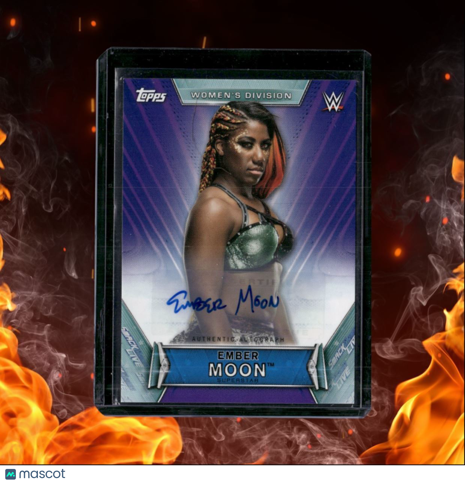 2019 Topps Women's Division Ember Moon Purple Auto 48/99 #A-EM