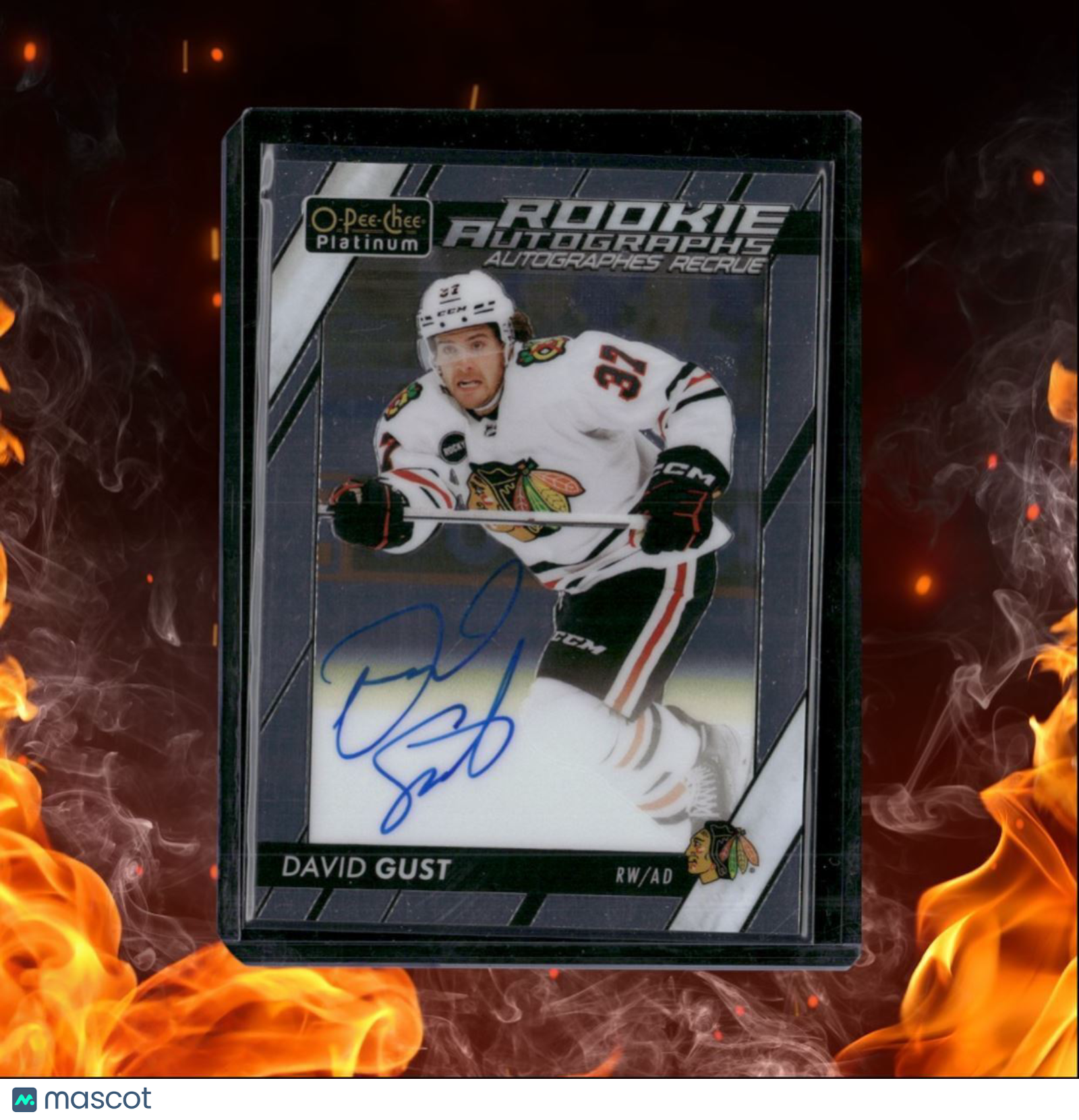 2023-24 O-Pee-Chee Platinum David Gust Rookie Auto #R-GU