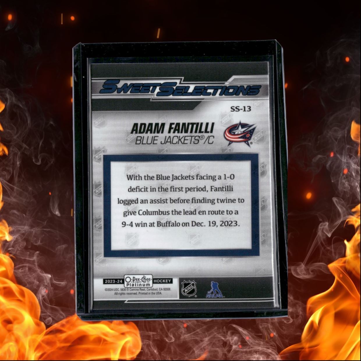2023-24 O-Pee-Chee Platinum Adam Fantilli Sweet Selections Rookie #SS-13
