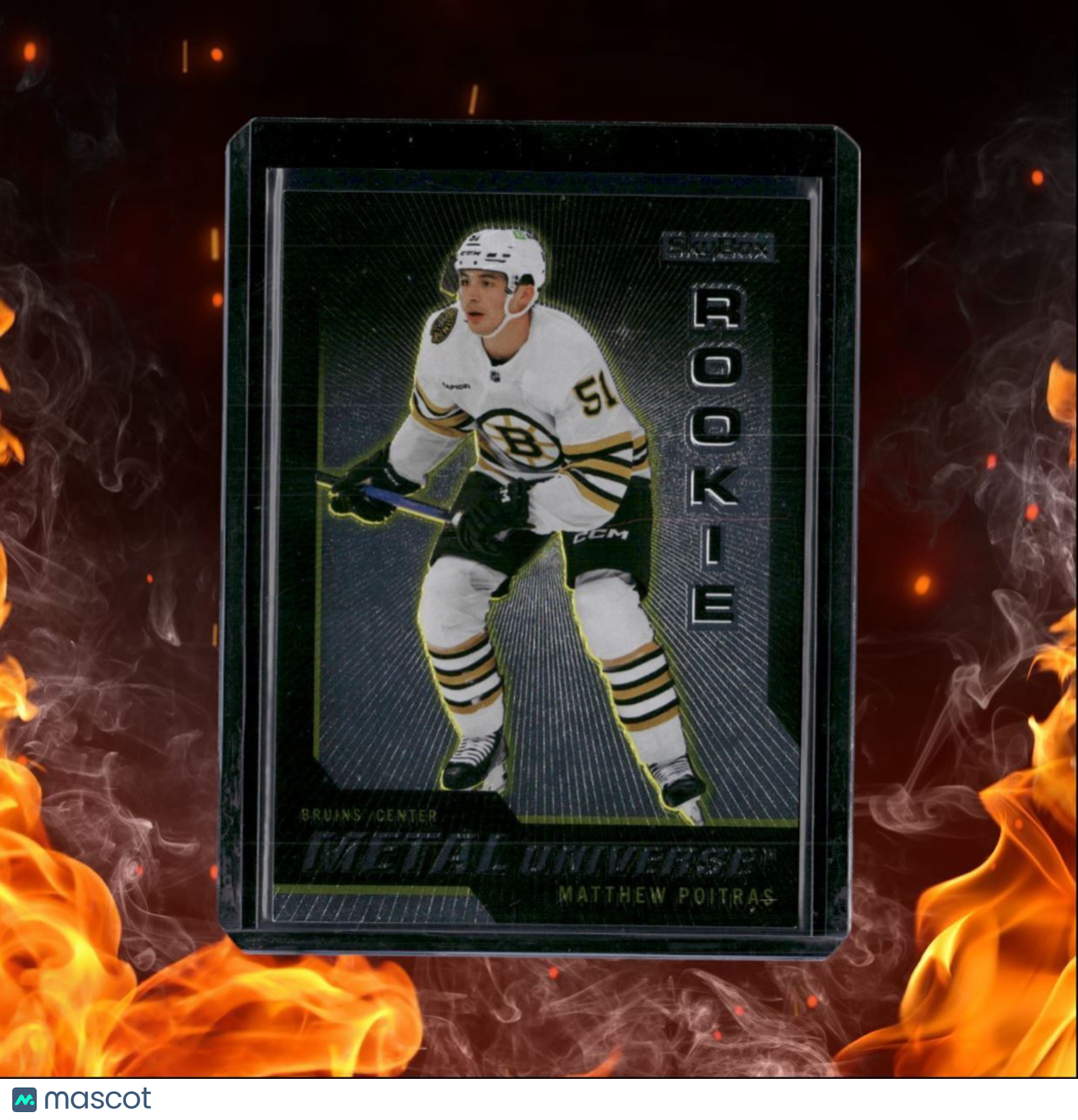2023-24 SkyBox Metal Universe Matthew Poitras Retro Rookie #R-2