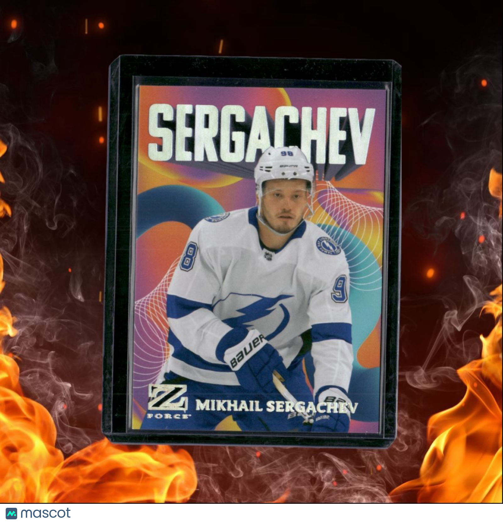 2023-24 SkyBox Metal Universe Mikhail Sergachev Z-Force Rave 360/399 #11