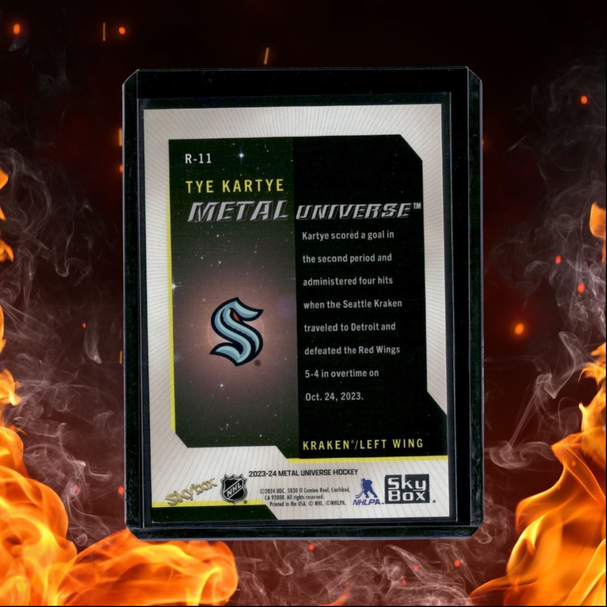 2023-24 SkyBox Metal Universe Tye Kartye Retro Rookie #R-11