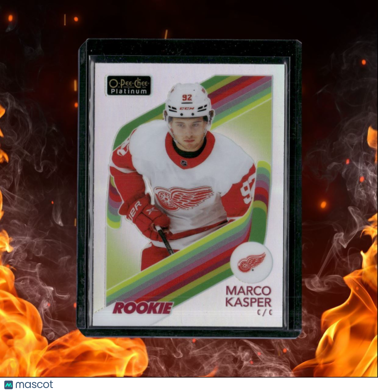 2023-24 O-Pee-Chee Platinum Marco Kasper Retro Rainbow Rookie #R-73