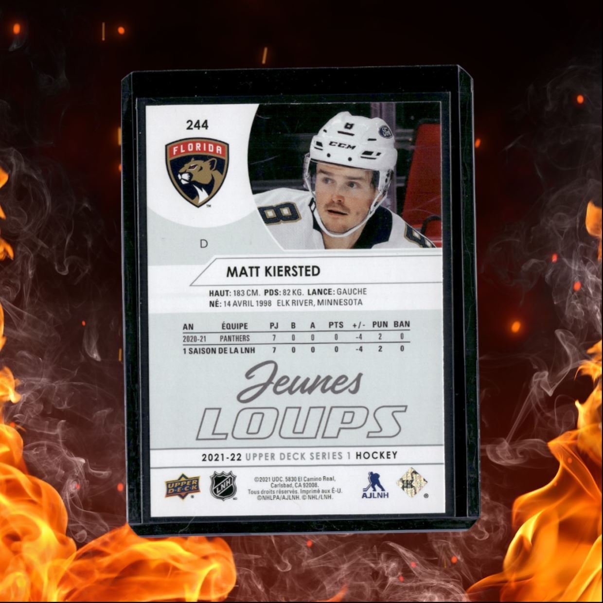 2021-22 Upper Deck Matt Kiersted French Young Guns SP Rookie #244