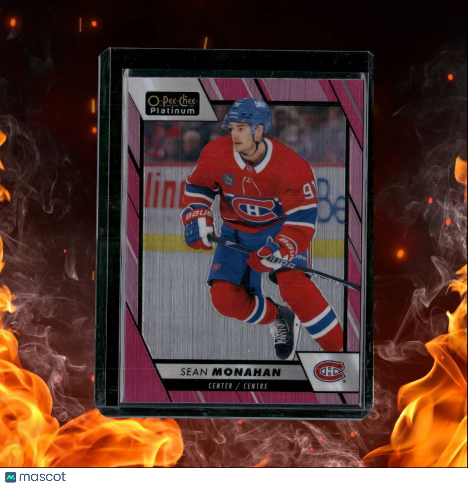 2023-24 O-Pee-Chee Platinum Sean Monahan Matte Pink #22