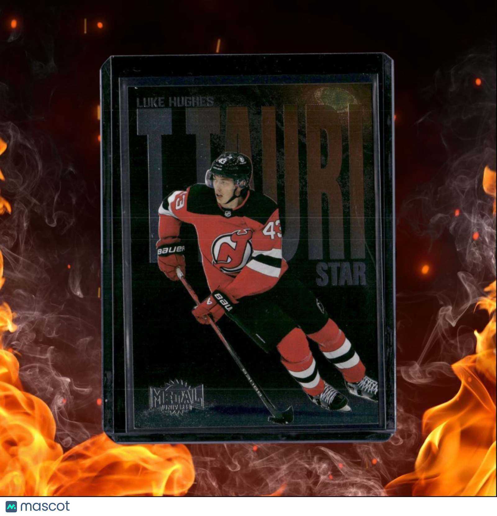 2023-24 SkyBox Metal Universe Luke Hughes T Tauri Star Rookie #TTP-13