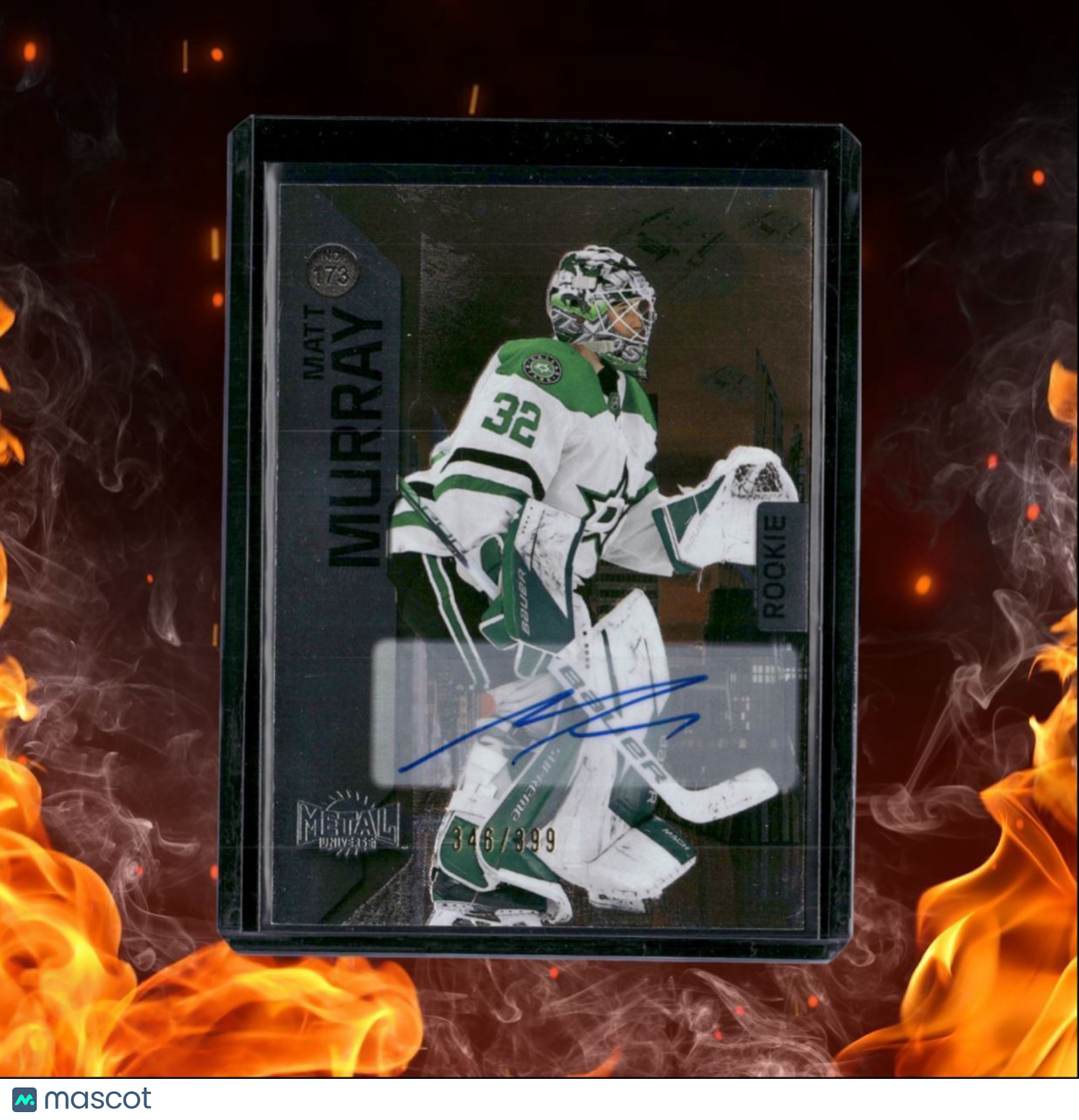 2023-24 SkyBox Metal Universe Matt Murray Silver Spectrum Rookie Auto 346/399
